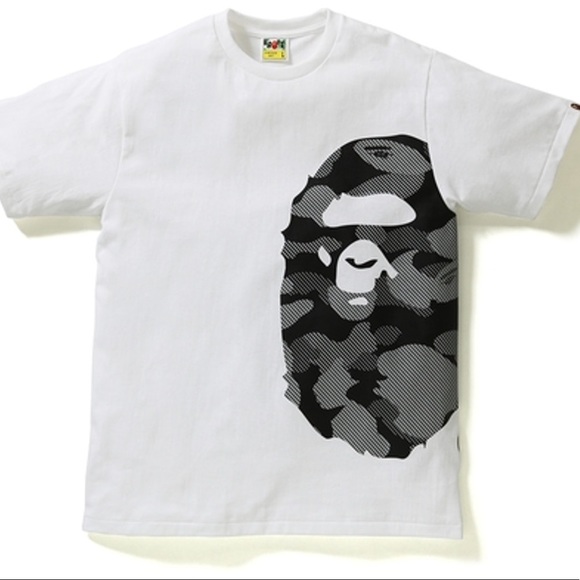 Bape White Reflective/Glow shirt - Picture 1 of 1